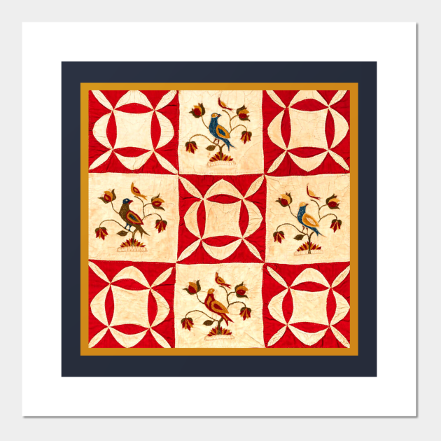 Pictorial Quilt Quilt Posters and Art Prints TeePublic